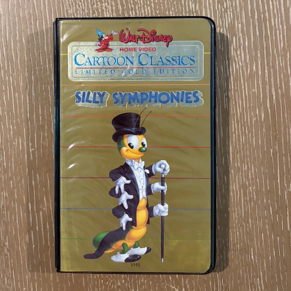 Disney Silly Symphonies VHS Limited Gold Edition Cartoon Classics 1984 Rare